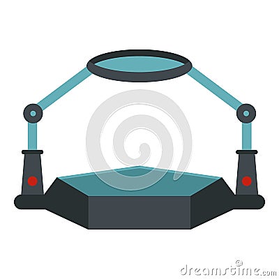Table magnify icon isolated Vector Illustration