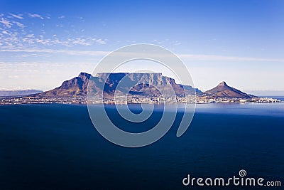 Table Mountain Aerial Stock Photo