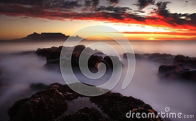 Table mountain, Cape Town Stock Photo