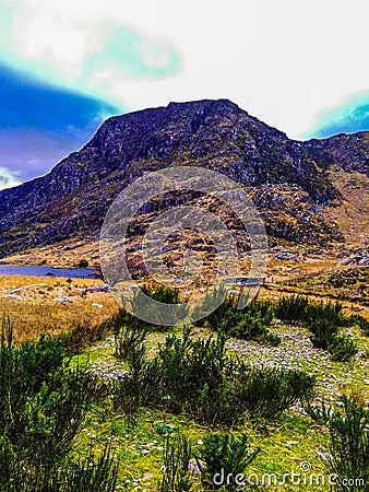 A table mountain green lush landscape Stock Photo