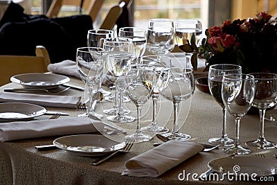 Table Setting #1 Stock Photo