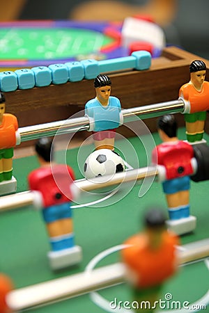Table Soccer Game Stock Photo