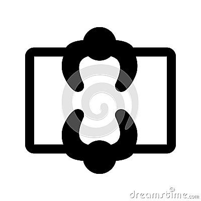 Table talk Vector icon which can easily modify or edit Vector Illustration