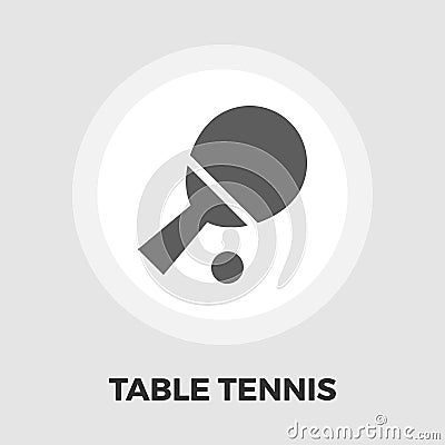 Table tennis icon flat Vector Illustration