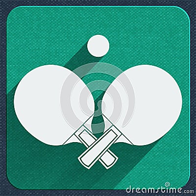 Table tennis icon Vector Illustration