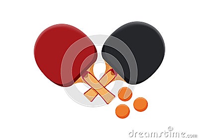 Table Tennis Racket Clipart Vector Stock Photo