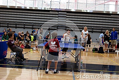 Table tennis World Dwarf Games 2017 Editorial Stock Photo