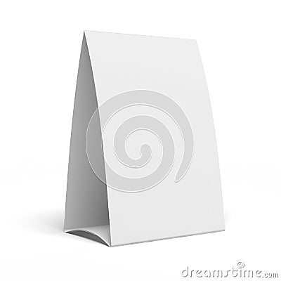 Table Tent Stock Photo