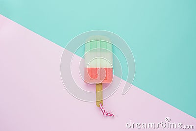 Table top view aerial image of food dessert of summer season background Stock Photo