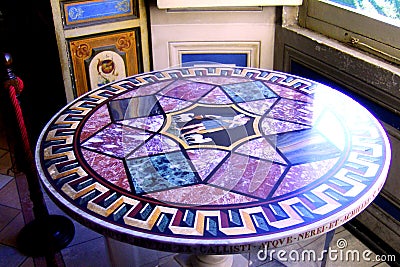 Table in Vatican, Rome Editorial Stock Photo