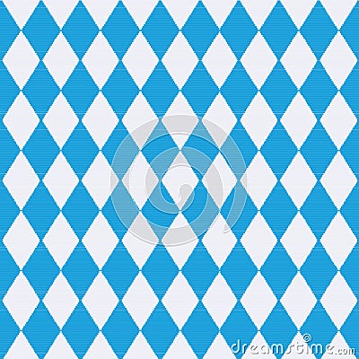 Tablecloth with Bavaria pattern Vector Illustration