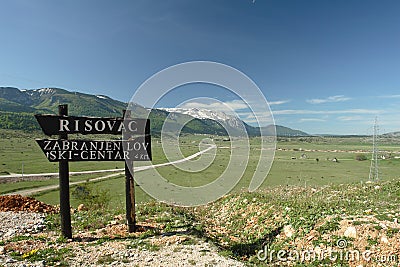 Tableland Dugo Polje in Bosnia a Herzegovina Stock Photo