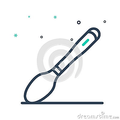 Mix icon for Tablespoon, steel and spoon Vector Illustration