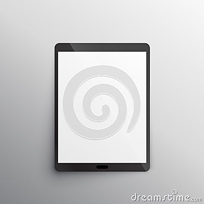 Tablet device mockup design vector Vector Illustration