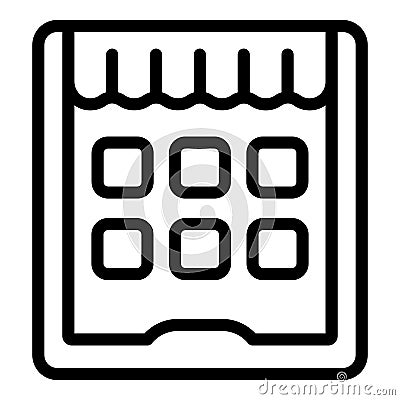 Tablet game icon outline vector. Console device Vector Illustration