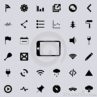 the tablet icon. Detailed set of minimalistic icons. Premium graphic design. One of the collection icons for websites, web design, Stock Photo