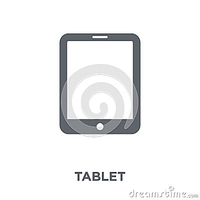 Tablet icon from Electronic devices collection. Vector Illustration