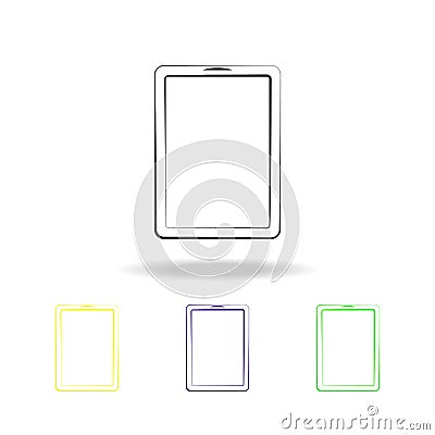 tablet multicolored icons. Element of electrical devices multicolored icons. Signs, symbols collection icon can be used for web, l Stock Photo