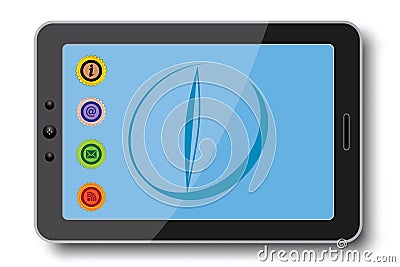 Tablet pc Vector Illustration