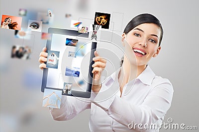 Tablet pc Stock Photo