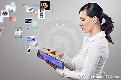 Tablet pc Stock Photo