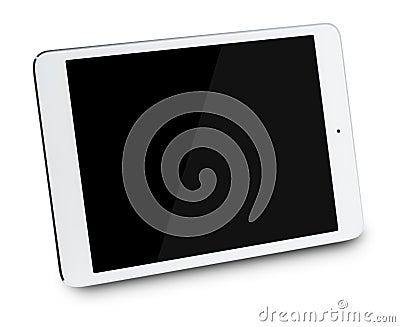 Tablet pc isolated Stock Photo