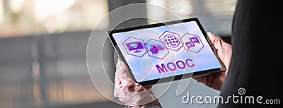 Mooc concept on a tablet Stock Photo