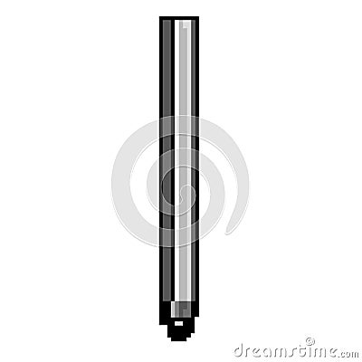 tablet stylus pen game pixel art vector illustration Vector Illustration