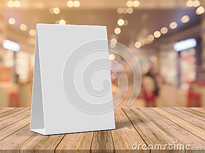 Tablet Tent Talkers Promotional Menu cards white blank Empty for mock up design and templates 3d rendering. Stock Photo