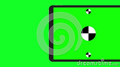 TabletPC turns on on green background. Easy customizable green screen. Computer generated image. Stock Photo