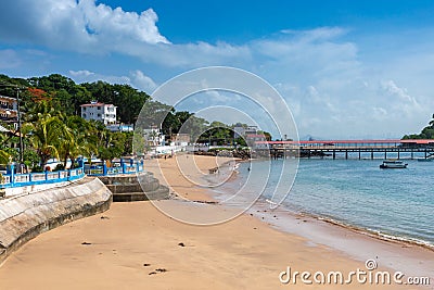 Taboga Island. Tropical island located in the Pacific near Panama City, Panama. Editorial Stock Photo