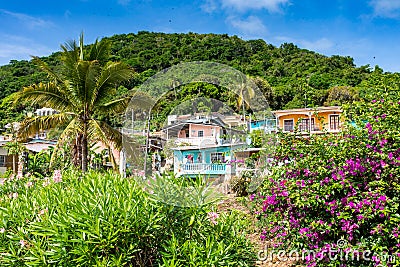 Taboga Island. Tropical island located in the Pacific near Panama City, Panama. Editorial Stock Photo