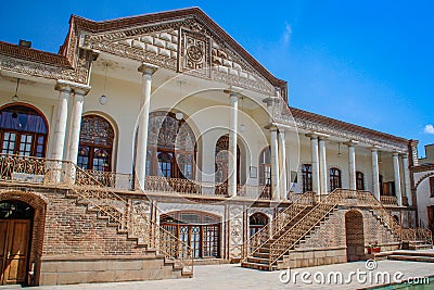 Tabriz, Iran - May 2, 2017: The Amir Nezam House or The Qajar Museum of Tabriz, is a historical building in the Sheshghelan Stock Photo