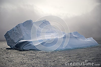 Tabular Iceberg Antarctica Stock Photo