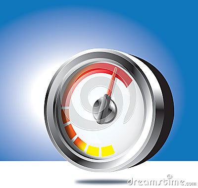 Tachometer Cartoon Illustration