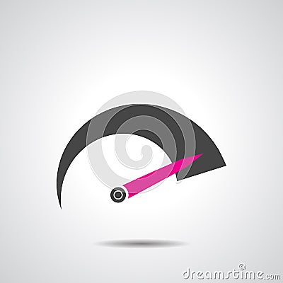 Tachometer icon Vector Illustration