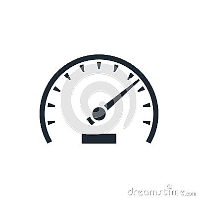 tachometer sign odometer symbol Vector Illustration