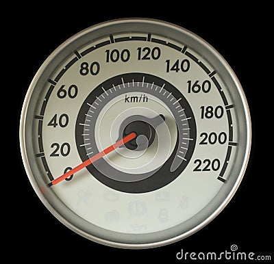 Tachometer or Speedometer Stock Photo