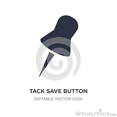 tack save button icon on white background. Simple element illustration from Tools and utensils concept Vector Illustration