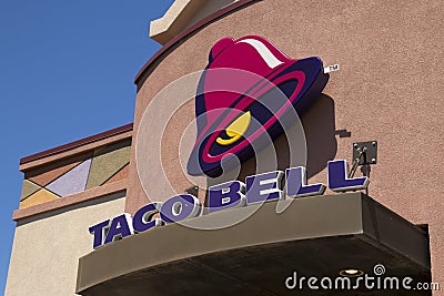 Taco Bell Fast Food Restaurant Editorial Stock Photo