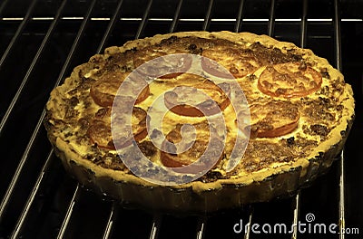 Taco pie made in swedish way Stock Photo