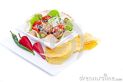 Taco salad Stock Photo