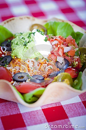 Taco salad Stock Photo