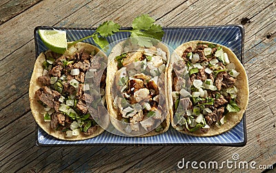 Taco Trio Stock Photo