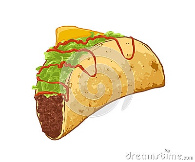 Tacos ilustration Stock Photo