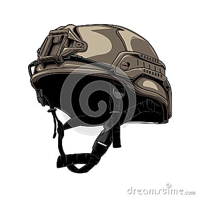 Design vector tactical helmet Vector Illustration