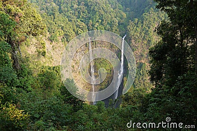 Tad Fane Waterfall near Pakse, on the Bolaven Plateau, Laos Stock Photo