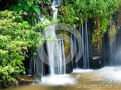Tad-Pa Suam waterfall Stock Photo