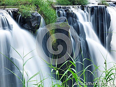 Tad-Pa Suam waterfall Stock Photo