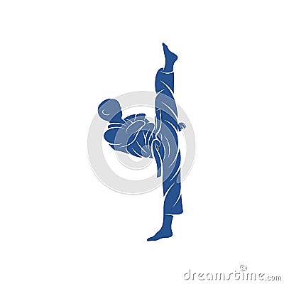 Taekwondo design vector illustration, Creative Taekwondo logo design concepts template, icon symbol Vector Illustration